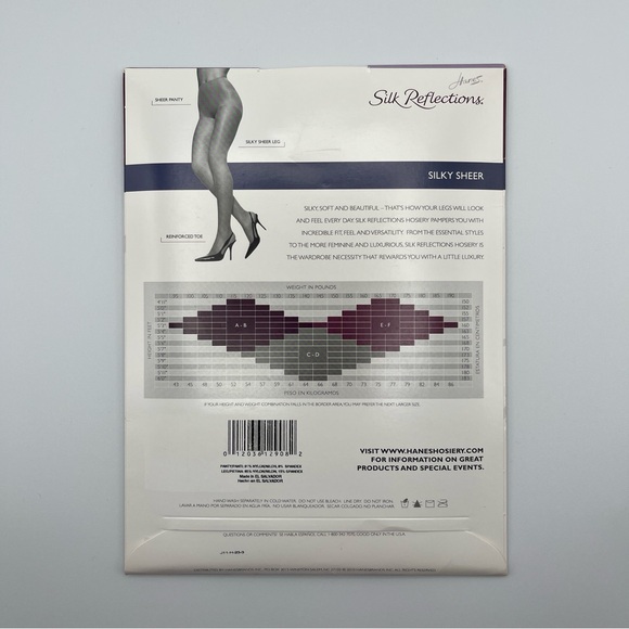 Hanes Silk Reflections Silky Sheer Pantyhose - Picture 7 of 8